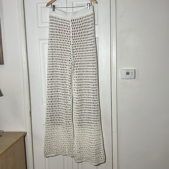 JLUXLABEL Cream Crochet Pant Women’s XL - Picture 4 of 6